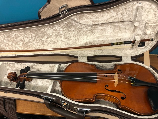 販売済み 中古バイオリン3/4サイズ、弓、ケース ドイツ製66,000円